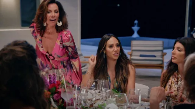 PatBo Cut Out Long Sleeve Maxi Dress worn by  Luann de Lesseps  as seen in The Real Housewives Ultimate Girls Trip TV show wardrobe (Season 1 Episode 3)
