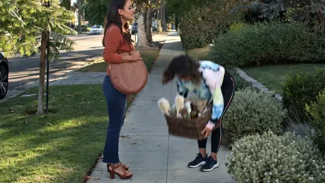 Mother The Hustler Ankle Fray Jeans In Home Movie worn by Amy (Angelique Cabral) as seen in Maggie (S01E05)