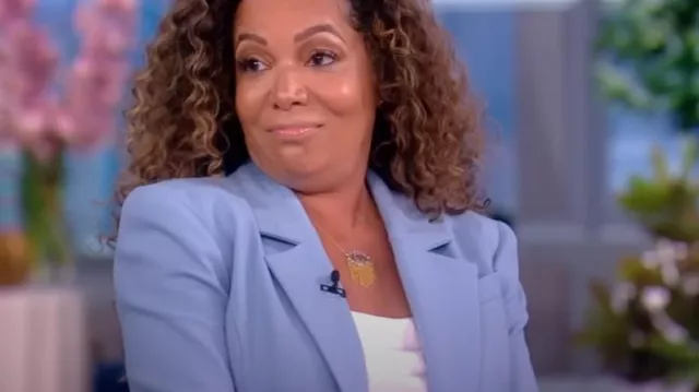 Sergio Hudson Single Button Blazer worn by Sunny Hostin as seen in The View on 11 July 2022