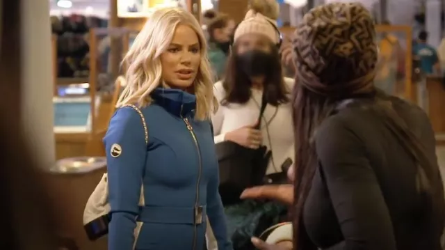 Cordova Belt­ed Ski Suit worn by Caroline Stanbury as seen in The Real Housewives of Dubai (S01E05)