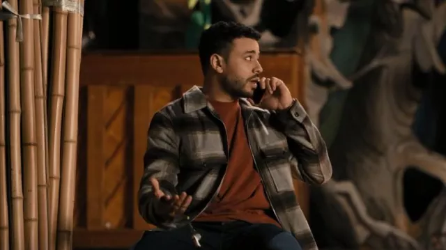 All Saints Vonroe Plaid Shirt worn by Willy as seen in Only Murders in the Building (S02E04)