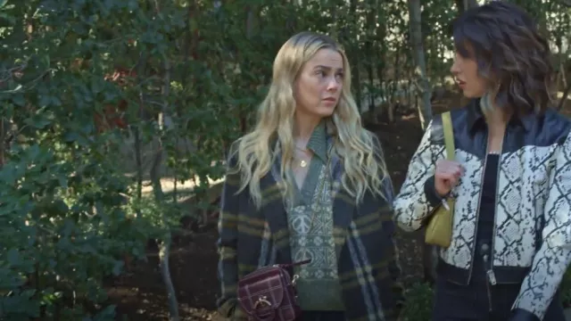 Sandro Peace Sweater worn by Maggie (Rebecca Rittenhouse) as seen in Maggie (S01E11)