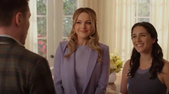 Liu Jo Blazer à une poitrine porté par Fallon Carrington (Elizabeth Gillies) vu dans Dynasty (S05E15)