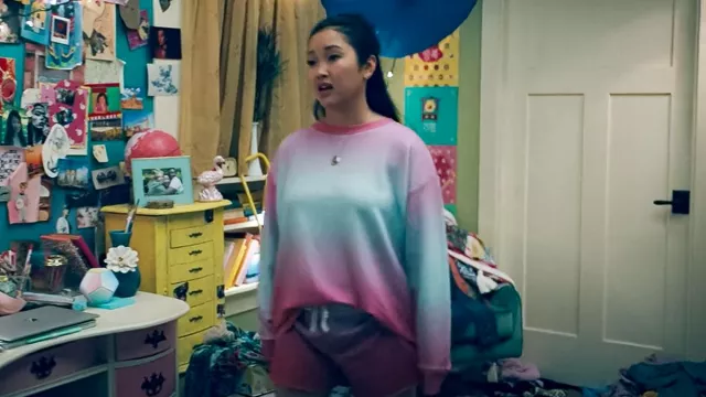 Lara jean pink discount hoodie