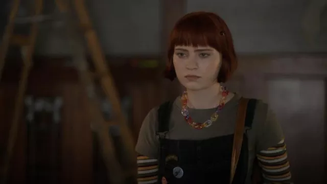 H&M Rib Knit Top usado por Scarlett (Sierra McCormick) como se ve en American Horror Stories (S01E01)