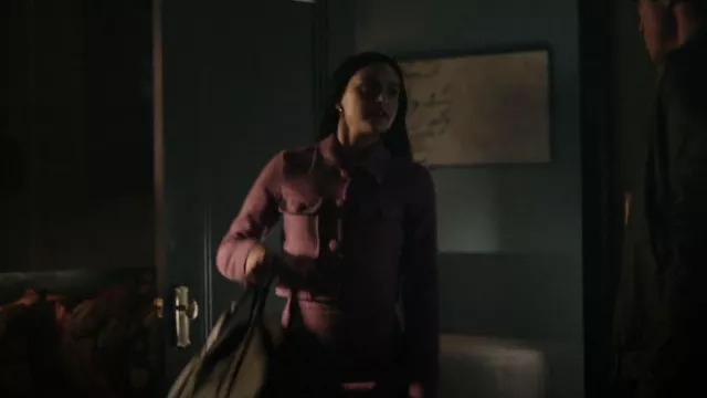 Simons Summery Shades Tweed Jacket worn by Veronica Lodge (Camila Mendes) as seen in Riverdale TV show (Season 6 Episode 13)