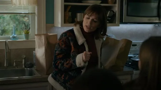 Mother Denim La chaqueta nómada usada por Kristen Bouchard (Katja Herbers) como se ve en Evil (S03E04)