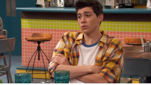 Levis Jackson Worker Plaid Button-Up Shirt worn by Neil (Felix Avitia) as seen in Raven's Home (S05E08)