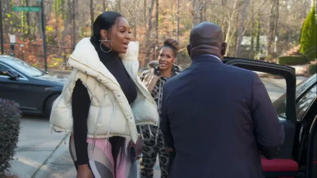 Area x Dingyun Zhang Puffer Gilet worn by Marlo Hampton as seen in The Real Housewives of Atlanta (S14E10)
