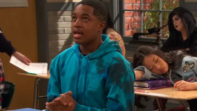 Champion As­tro Dye Hood­ie worn by Booker Baxter (Issac Ryan Brown) as seen in Raven's Home (S05E09)