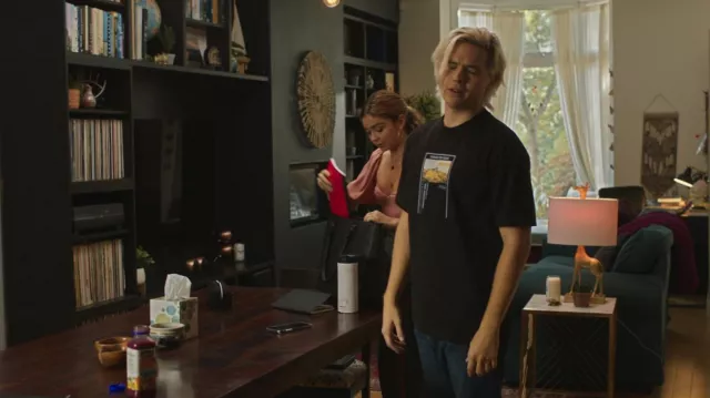 Chase The Heat T-shirt worn by Jake (Dylan Sprouse) as seen in My Fake Boyfriend movie outfits