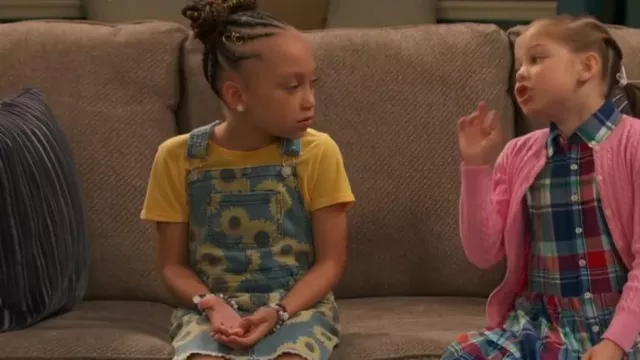 Epic Threads Daisy All Over Print Shortall worn by Alice Baxter (Mykal-Michelle Harris) as seen in Raven's Home (S05E14)