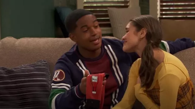 Good Luck Sock Men's King Size Ketchup Socks worn by Booker Baxter (Issac Ryan Brown) as seen in Raven's Home (S05E15)