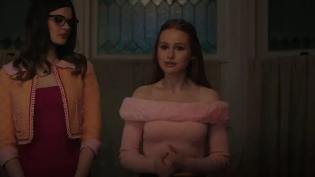 Moschino Ladies Who Lunch Cropped Jacket worn by Heather as seen in Riverdale (S06E21)