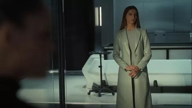 Alice + Olivia Macey Vegan - Classic coat worn by Clementine Pennyfeather (Angela Sarafyan) as seen in Westworld (S04E06)