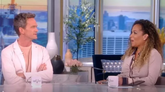 Mesika Ruched Printed Stretch-silk Midi Dress worn by Sunny Hostin as seen in The View on 27 July 2022