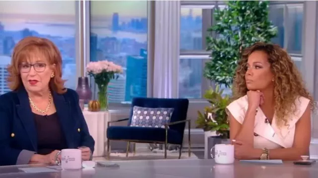 Proenza Schouler Double-breasted Leather Dress worn by Sunny Hostin as seen in The View on 02 August 2022