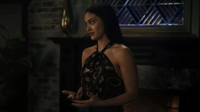 Amanda Uprichard Wanda Top worn by Veronica Lodge (Camila Mendes) as seen in Riverdale (S06E22)