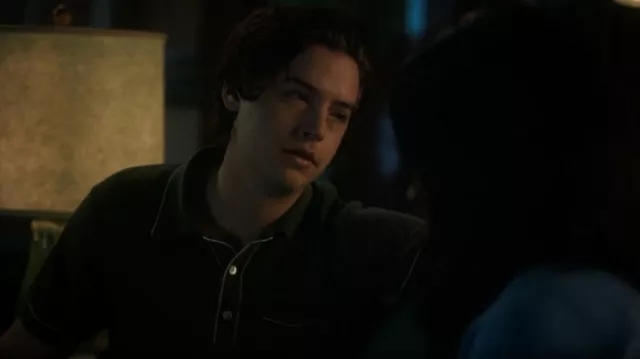 Todd Snyder Tipped Polo Sweater worn by Jughead Jones (Cole Sprouse) as seen in Riverdale (S06E22)