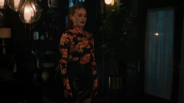 LaMarque Remy Leather Mini Skirt worn by Cheryl Blossom (Madelaine Petsch) as seen in Riverdale (S06E22)