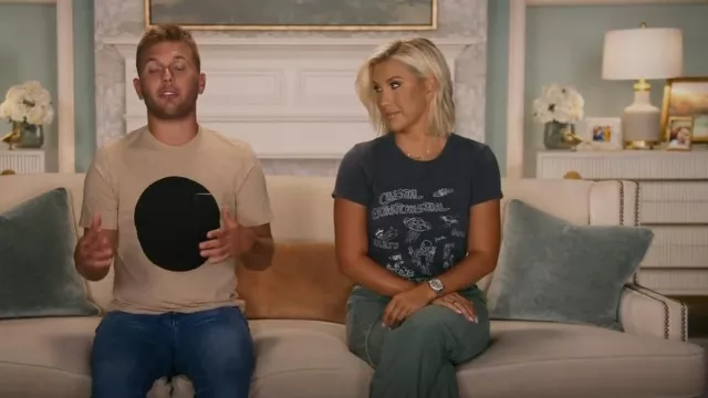 Mother Denim The Sin­ful Tee worn by Savannah Chrisley as seen in Chrisley Knows Best (S09E20)
