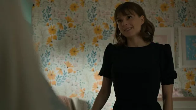 Veronica Beard Meadow Puff Sleeve Minivestido usado por Kristen Bouchard (Katja Herbers) como se ve en Evil (S03E08)
