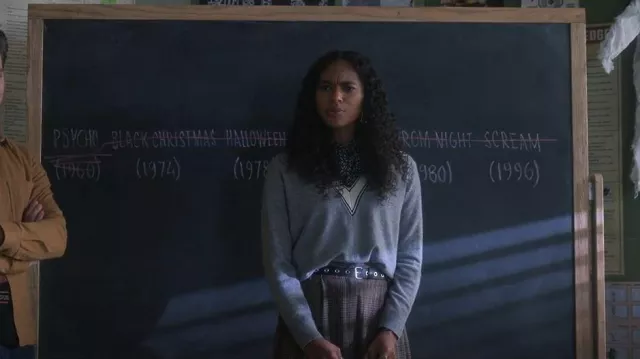 Sandro Camie Sweater worn by Tabitha 'Tabby' Hayworthe (Chandler Kinney) as seen in Pretty Little Liars: Original Sin (S01E04)