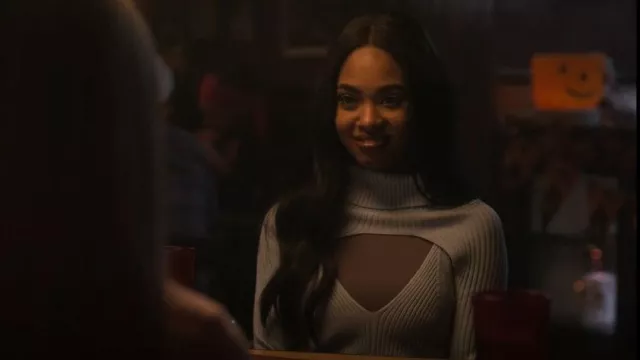OW Collection Avery Top & Shrug Set worn by Faran Bryant (Zaria Simone) as seen in Pretty Little Liars: Original Sin (S01E05)