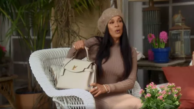 Louis Vuitton Black Vernis And Monogram Canvas LV Wynwood Bag worn by  Sheree Zampino as seen in The Real Housewives of Beverly Hills (S12E18)