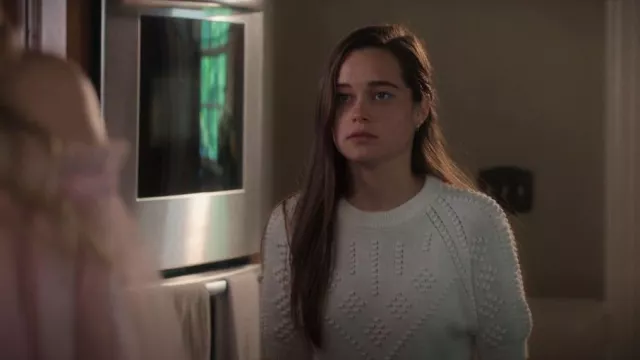 French Connection Karla Knitted Fine Gauge Sweater worn by Juliette Fairmont (Sarah Catherine Hook) as seen in First Kill (S01E03)