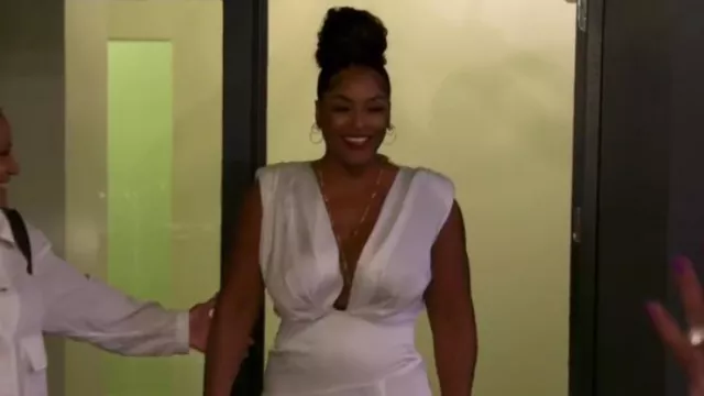 Bronx And Banco Romi Bridal Gown worn by Brandi Maxiell as seen in Basketball Wives (S10E13)