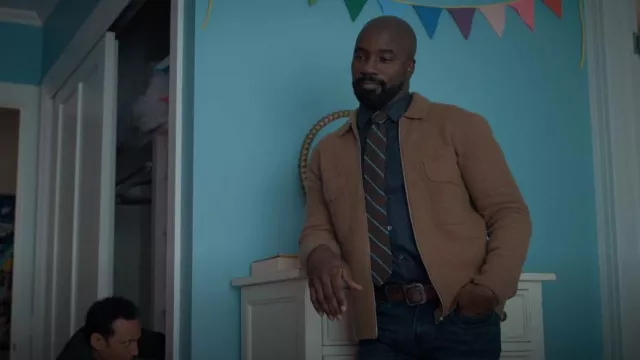 Reiss Roe Hampton Jacket worn by David Acosta (Mike Colter) as seen in Evil (S02E03)