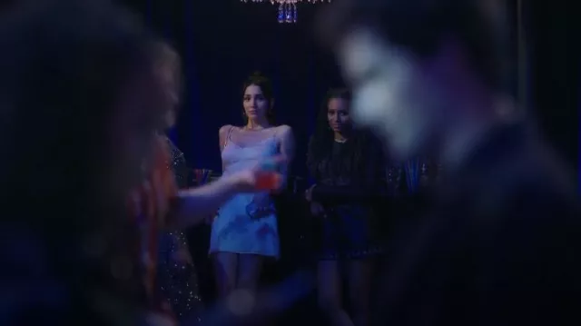 Guess Bianca Tie Dye Dress worn by Luna La (Zión Moreno) as seen in Gossip Girl (S01E04)