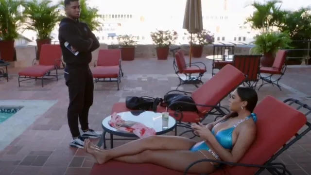 Tulum Biki­ni Top worn by Chantel Everett as seen in The Family Chantel (S04E09)
