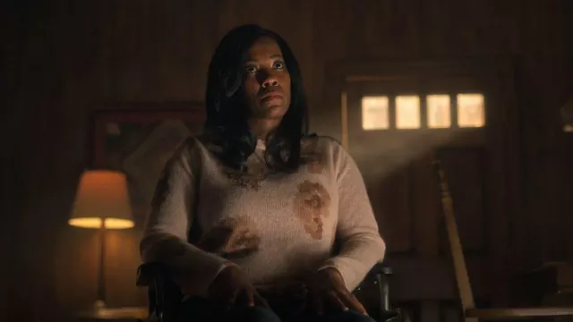 Vince Dahlia Print Alpaca & Mohair Blend Crewneck Sweater worn by Corey Bryant (Zakiya Young) as seen in Pretty Little Liars: Original Sin (S01E07)