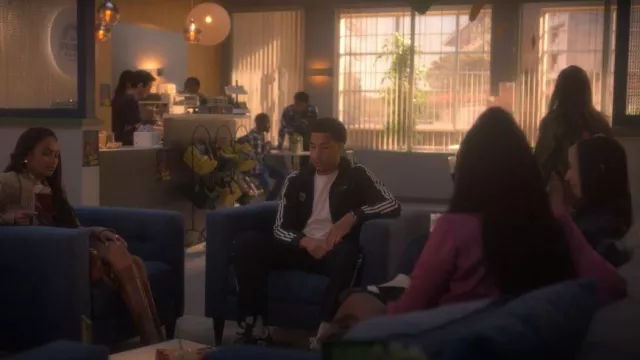 Adidas x Noah Noah BB Track Pants worn by Andre Johnson, Jr. (Marcus Scribner) as seen in grown-ish (S05E04)