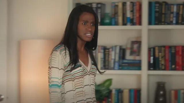 Tunique pull M missoni portée par Jessie (Nneka Okafor) vue dans Everything’s Trash (S01E06)