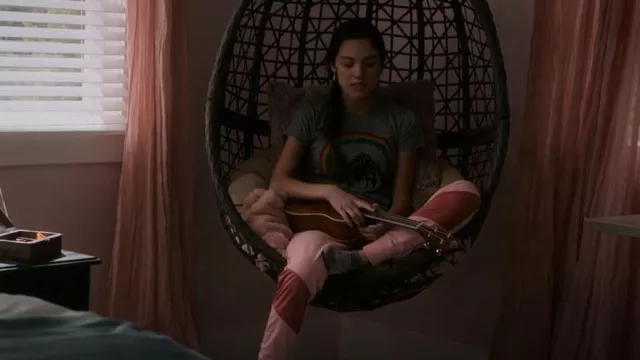 Aviator Nation Rainbow Moutain Tee worn by Nini (Olivia Rodrigo) as seen in High School Musical: The Musical: The Series (S02E09)