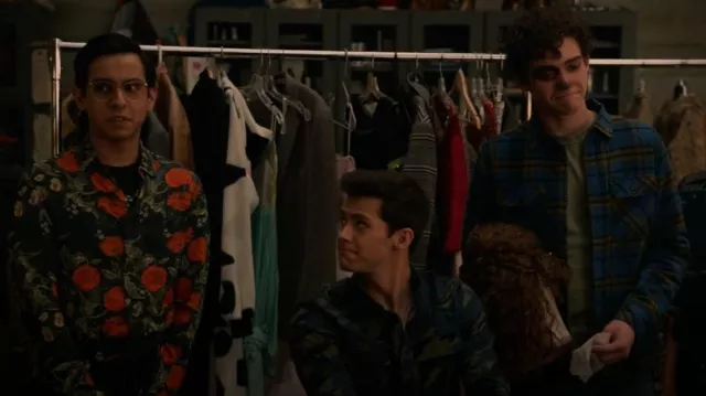 Levis Newski Camouflage Shirt worn by EJ (Matt Cornett) as seen in High School Musical: The Musical: The Series (S02E12)