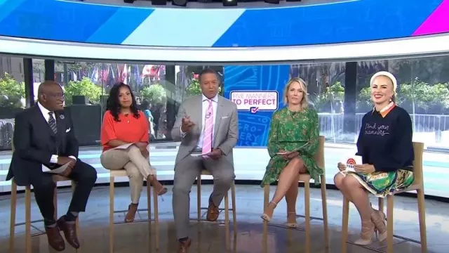 Myka Meier Mind Your Manners Sweater worn by Myka Meier as seen in Today on August 11,2022