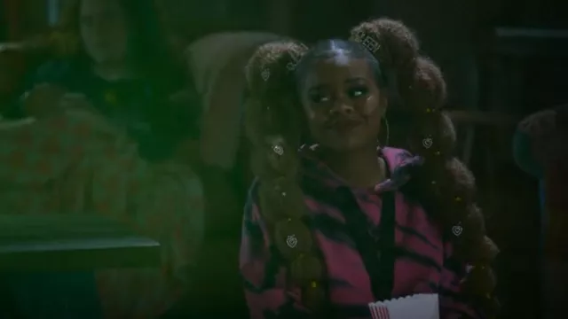 DKNY Oversized Hooded Tie-dye Sweatshirt worn by Kourtney (Dara Reneé) as seen in High School Musical: The Musical: The Series (S03E04)