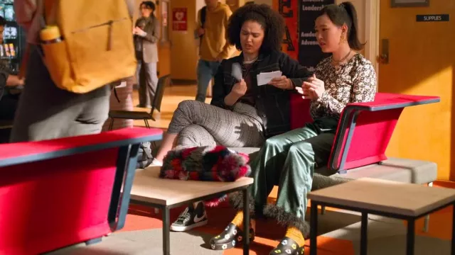Lisa Says Gah Dakota Clog worn by Eleanor Wong (Ramona Young) as seen in Never Have I Ever (S03E03)