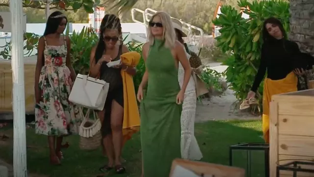 Fendi Fendirama Monogram One-Piece Swimsuit worn by Lesa as seen in The  Real Housewives of Dubai (S01E10)