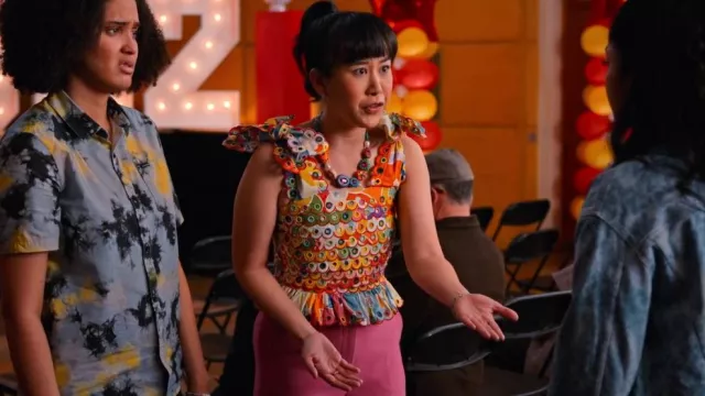 Celiab Maya Top worn by Eleanor Wong (Ramona Young) as seen in Never Have I Ever (S03E10)