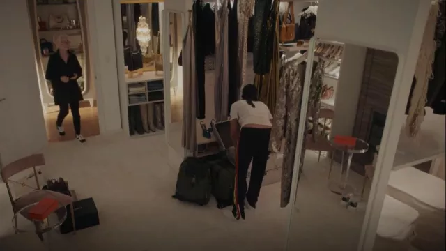 Palm Angels Exodus Track Pantalon porté par Julien Calloway (Jordan Alexander) vu dans Gossip Girl (S01E11)