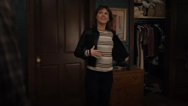 Pull Frame Striped Wool Blend porté par Kristen Bouchard (Katja Herbers) vu dans Evil (S02E08)