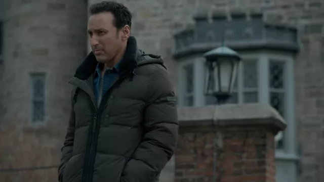 Marc New York Hubble Crinkle Puffer worn by Ben Shakir (Aasif Mandvi) as seen in Evil (S02E09)