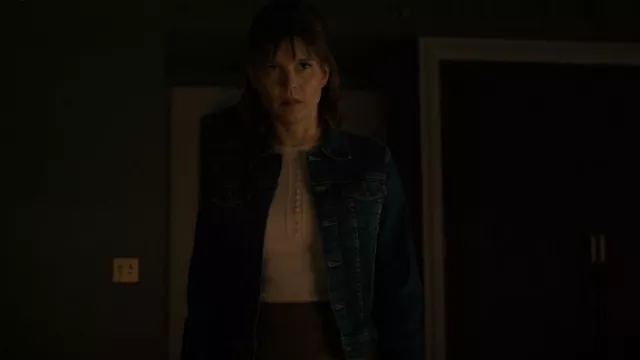 Teoría Cashmere Henley Placket En Marfil usado por Kristen Bouchard (Katja Herbers) como se ve en Evil (S02E11)