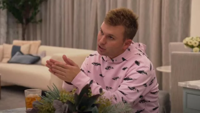 Alexander McQueen Logo Car Print Hoodie worn by Chase Chrisley as seen in Chrisley Knows Best (S09E26)