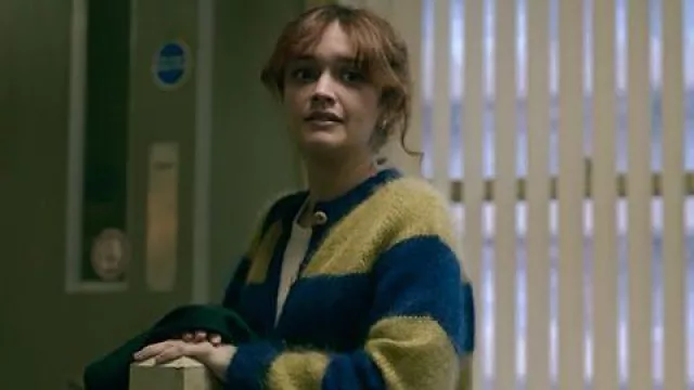 Striped Cardigan worn by Sidonie 'Sid' Baker (Olivia Cooke) in Slow Horses TV series (Season 1 Episode 1)